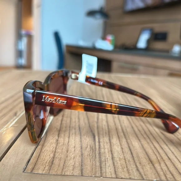 MaxMara 55mm Rectangular Logo4 Sunglasses